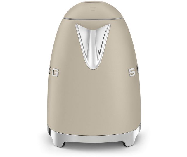 Smeg KLF03MLMEU waterkoker crèmekleurig frontaanzicht geopend deksel