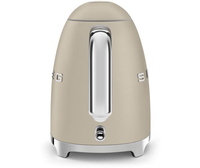 Smeg KLF03MLMEU waterkoker crèmekleurig linkerzijaanzicht met handvat