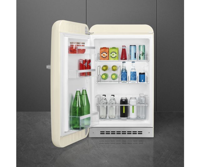 Smeg FAB10HLCR5 koelkast creme - linksdraaiend