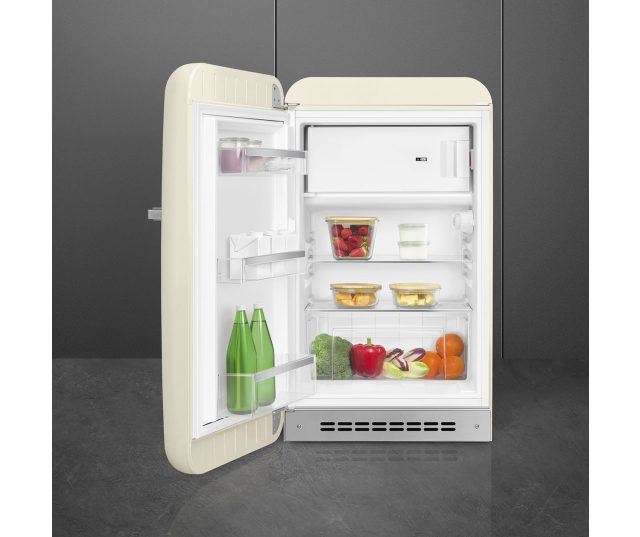 Smeg FAB10LCR5 koelkast creme - linksdraaiend