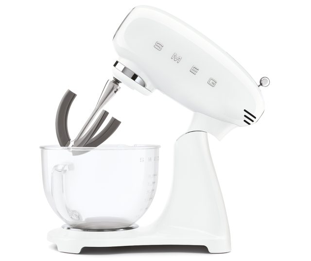 Smeg SMF13WHEU keukenmachine - volledig wit met glazen mengkom
