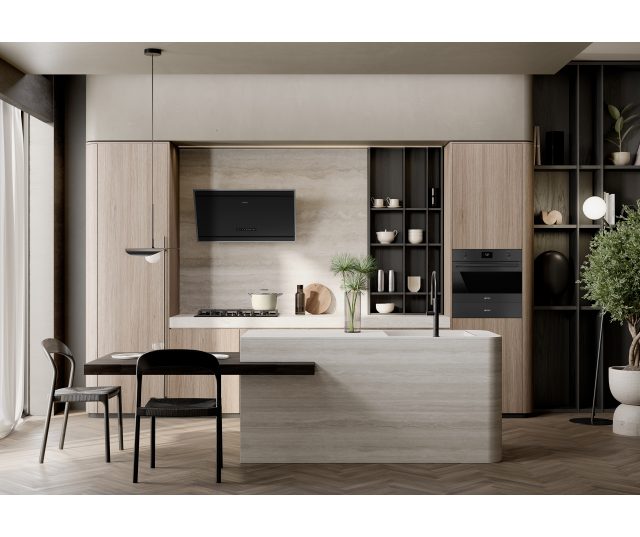 Smeg SO4301M0N inbouw magnetron met grill - zwart