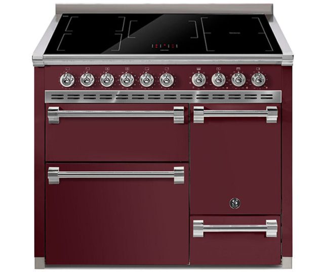 STEEL ASCOT AQ10SFF-D-5FI BORDEAUX fornuis - 100 cm breed