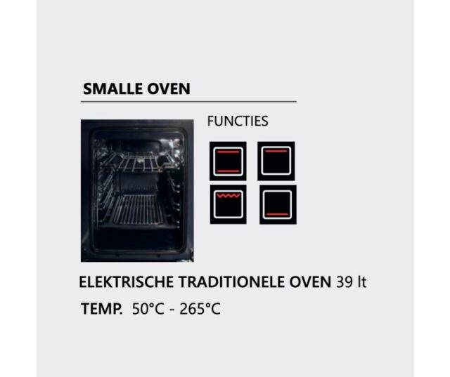 STEEL fornuis - 90 cm breed