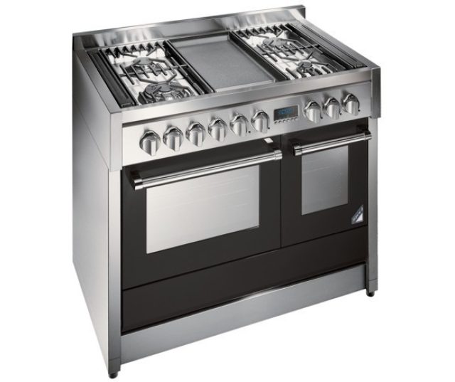 Steel G10FF-4T rvs fornuis - 100 cm. breed