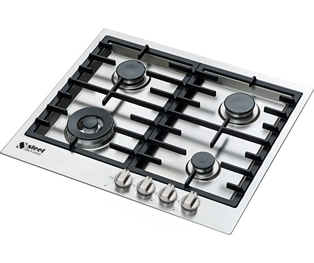 Steel GP6B-4 Genesi inbouw gas kookplaat - 60 cm breed
