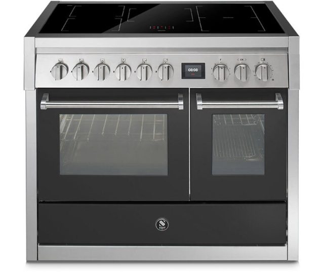 STEEL GENESI GQ10SF-5FI ANTRACIET fornuis - 100 cm breed