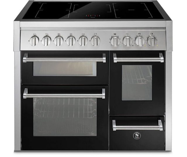 STEEL GENESI GQ10SFF-5FI NERO fornuis - 100 cm breed