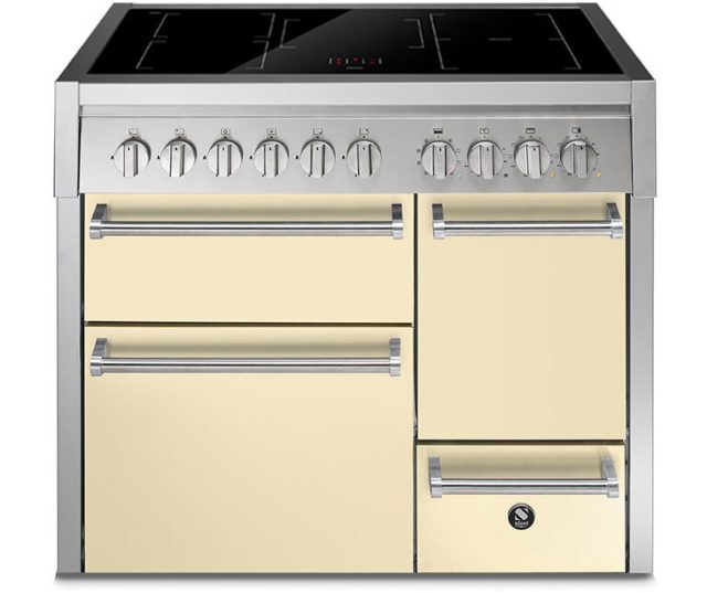 STEEL GENESI GQ10SFF-D-5FI CREMA fornuis - 100 cm breed