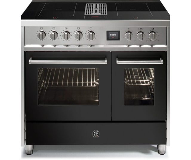 STEEL fornuis inductie Mistral EQ10FF-4FIKW antraciet