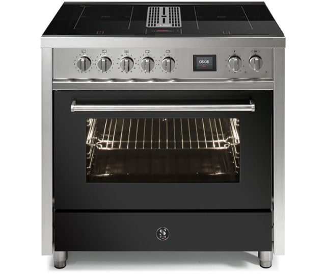 STEEL MISTRAL EQ9F-4FIKW ANTRACIET fornuis met afzuiging - 90 cm breed