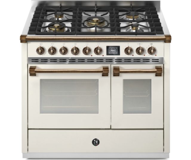 Steel Ascot AQ10SF-4M NA gas fornuis - 100 cm - combi-stoomoven - Nuvola