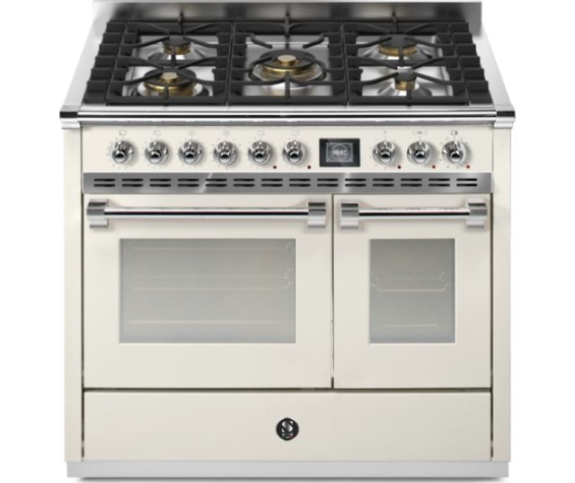 Steel Ascot AQ10SF-4M NA gas fornuis - 100 cm - combi-stoomoven - Nuvola