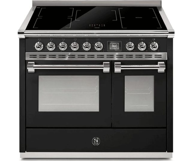 Steel AQ10SF-5FI Ascot - inductie fornuis met combi-stoomoven - nero