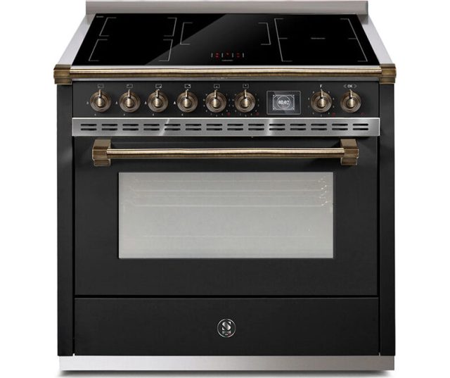 fornuis STEEL ASCOT AQ9S-5FI AN - 90 cm breed