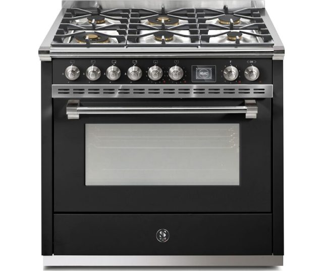 ASCOT AQ9S-6W BA STEEL fornuis - Gas