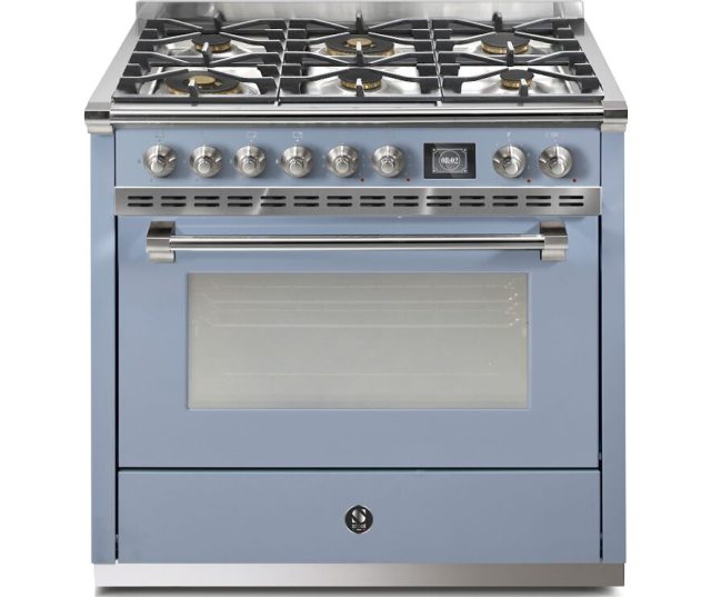 ASCOT AQ9S-6W CE STEEL fornuis - Gas