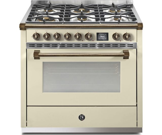 fornuis STEEL ASCOT AQ9S-6W CR - 90 cm breed