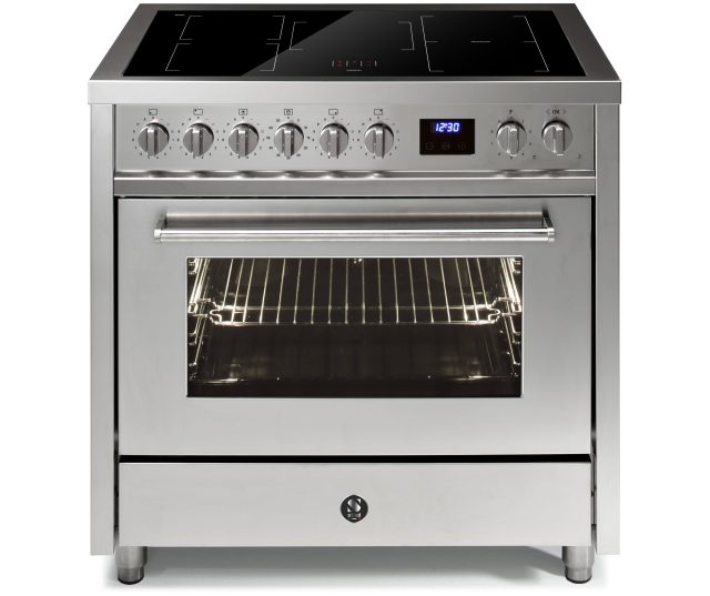 Steel DSW-E9F-5FI Enfasi inductie fornuis - rvs - 90 cm.
