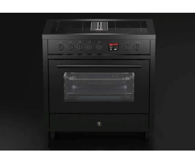 Steel Enfasi Mistral EQ9F-4FIK NF inductie fornuis met afzuiging - zwart