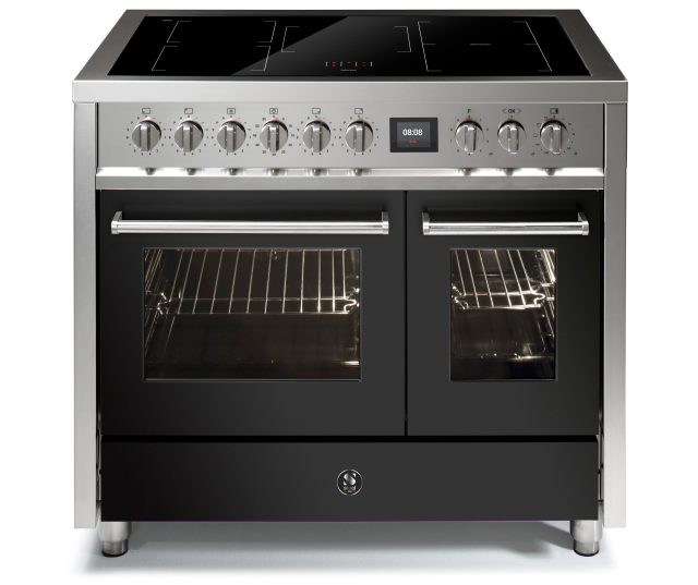 Steel EQ10FF-5FI Enfasi inductie fornuis in roestvrijstaal met antraciet front