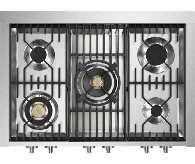GQ10SF-4M SA mat blauw STEEL fornuis - Gas
