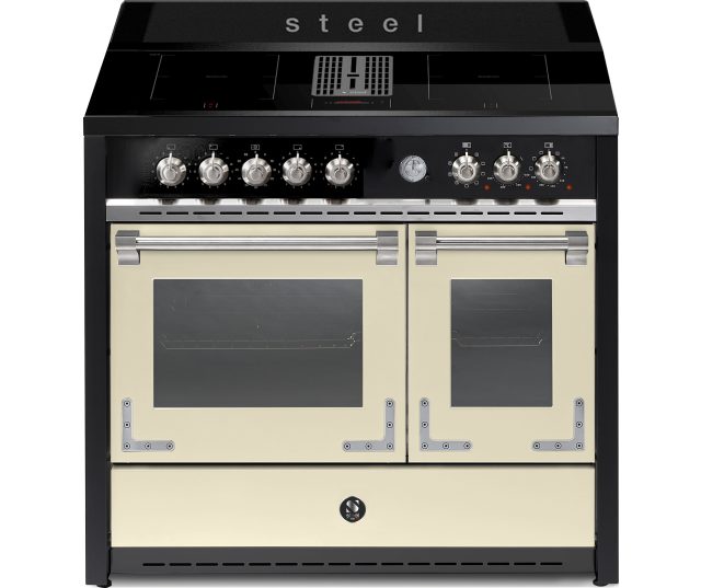 STEEL OXFORD X10FF-4FIKW CR fornuis met afzuiging - 100 cm breed