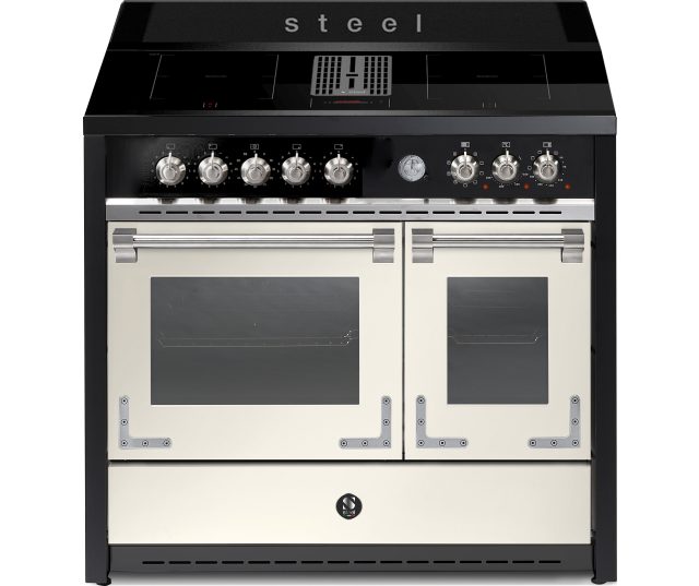 STEEL OXFORD X10FF-4FIKW NA fornuis met afzuiging - 100 cm breed