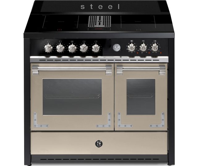 STEEL OXFORD X10FF-4FIKW SA fornuis met afzuiging - 100 cm breed