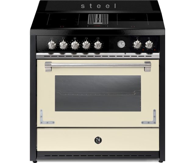 STEEL OXFORD X9F-4FIKW CR fornuis met afzuiging - 90 cm breed