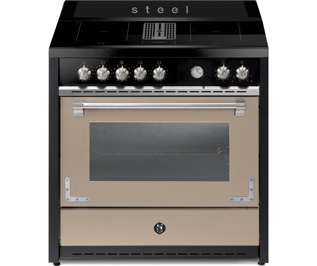 STEEL OXFORD X9F-4FIKW SA fornuis met afzuiging - 90 cm breed