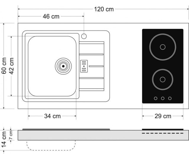 Stengel minikeuken - Wit