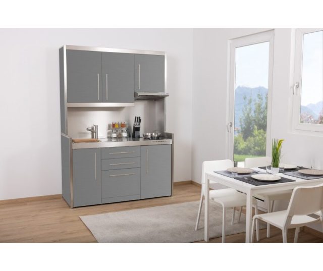 minikeuken Stengel PORTO 150 cm STUDIOLINE met 4 toestellen - Wit