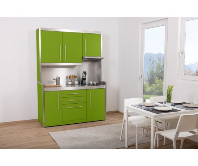 PORTO 150 cm STUDIOLINE met 4 toestellen minikeuken - Wit