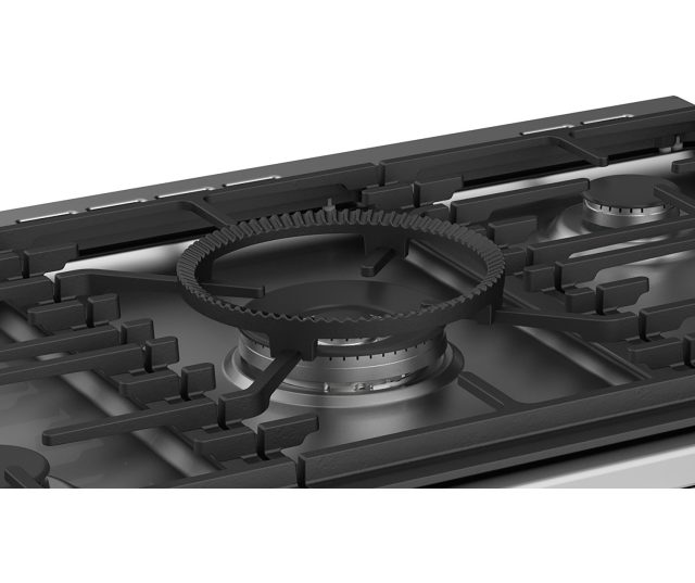 De wokring van het Stoves Precision DX S1000DF EU BK zwart fornuis
