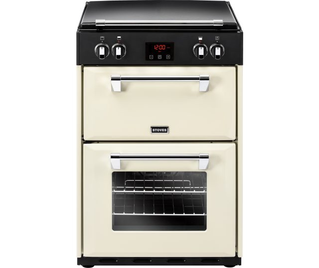 Het Stoves RICHMOND 600 Ei EU CREME inductie fornuis heeft een landelijke uitstraling