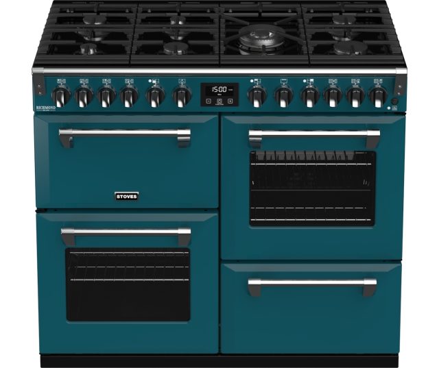 Stoves RICHMOND S1000 DF Deluxe Kingfisher Teal fornuis