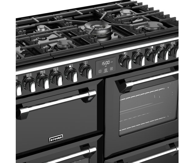 Stoves RICHMOND S1000 DF deluxe zwart fornuis