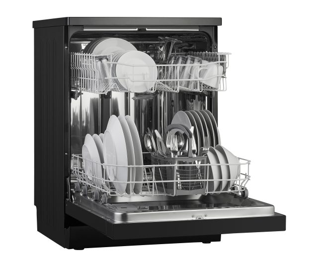 Inventum VVW6008AB vrijstaande vaatwasser - zwart