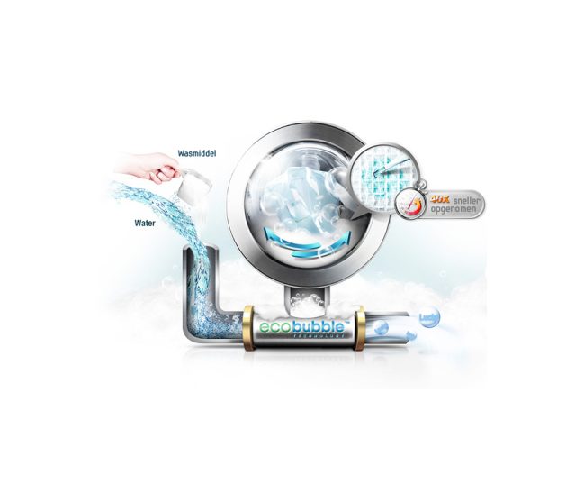 De Samsung WF806P4SAWQ wasmachine is uitgevoerd met de nieuwste EcoBubble techniek