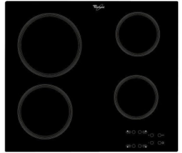 Whirlpool AKT809NE keramisch inbouw kookplaat