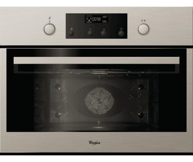 Whirlpool AMW 5025 IX rvs inbouw combi-magnetron