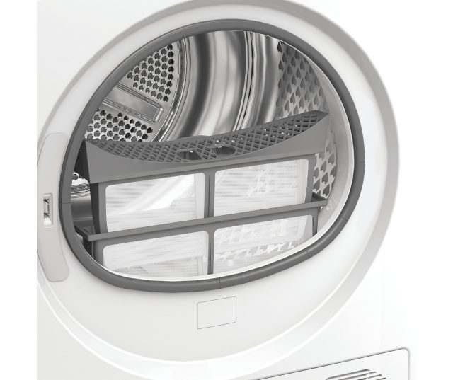 Whirlpool C WD 94M WWS BE zijdelingse bovenaanzicht met control panel