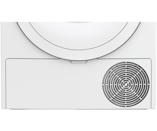 Whirlpool C WD 94M WWS BE interieur close-up met ventilatiekanaal en condensator