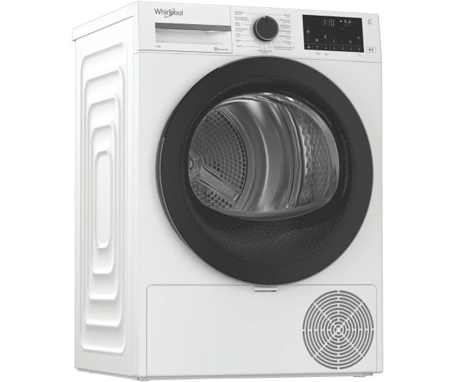 Whirlpool C WD1 84M WBS warmtepompdroogkast vooraanzicht met deur gesloten