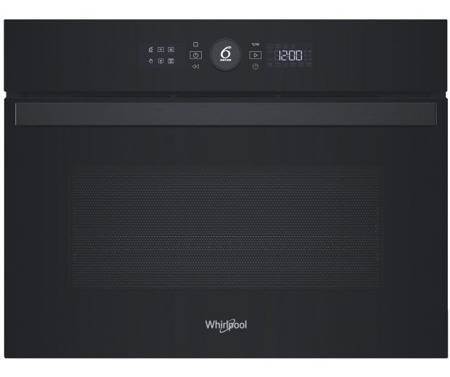 Whirlpool WCW46HMB oven vooraanzicht met bedieningspaneel en display gesloten