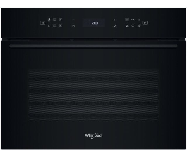 Whirlpool WCW7O7HTSB magnetron-oven gesloten deur, frontaal aanzicht