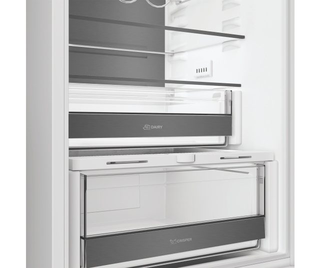 Whirlpool WHK2 5294 B6E1 volledige interieur frontaal met alle laden en compartimenten geopend