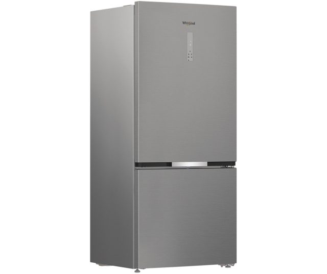 Whirlpool koel-vriescombinatie zijkant vooraanzicht gesloten deuren