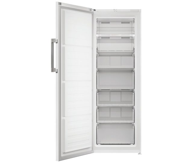 Whirlpool WHMFF 1292 W4E vrieskast geopende deur met lege laden bovenaanzicht